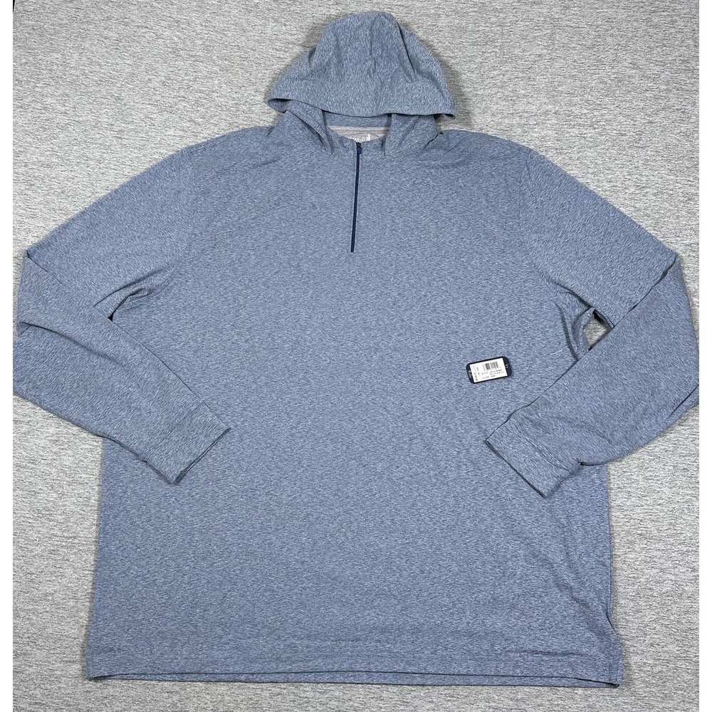 Johnnie-O Hoodie Mens 4XLT Lake Blue Slaton Performance Stretch Pullover NEW